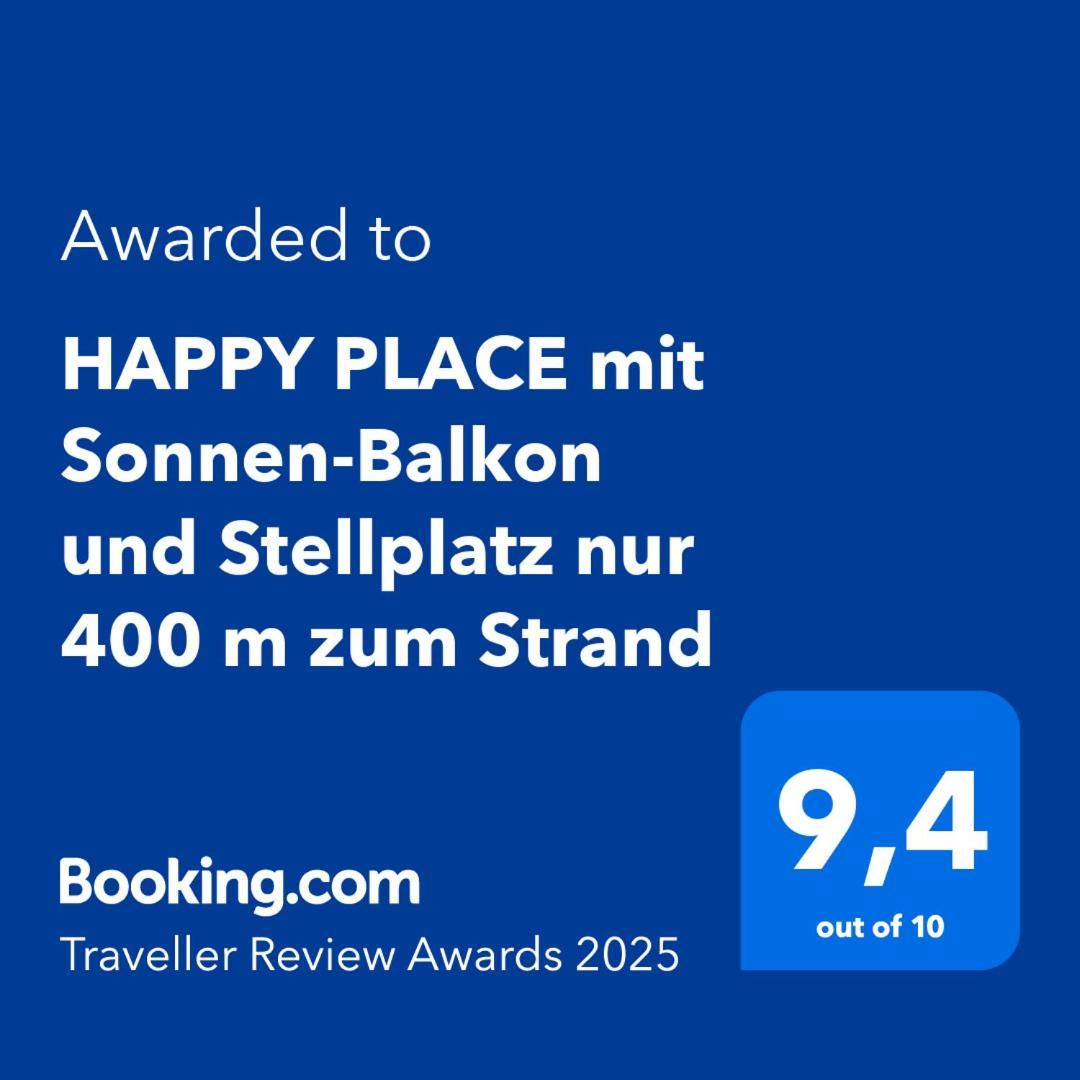 Happy Place Mit Sonnen-Balkon Und Stellplatz Nur 400 M Zum Strand 沙博伊茨 外观 照片